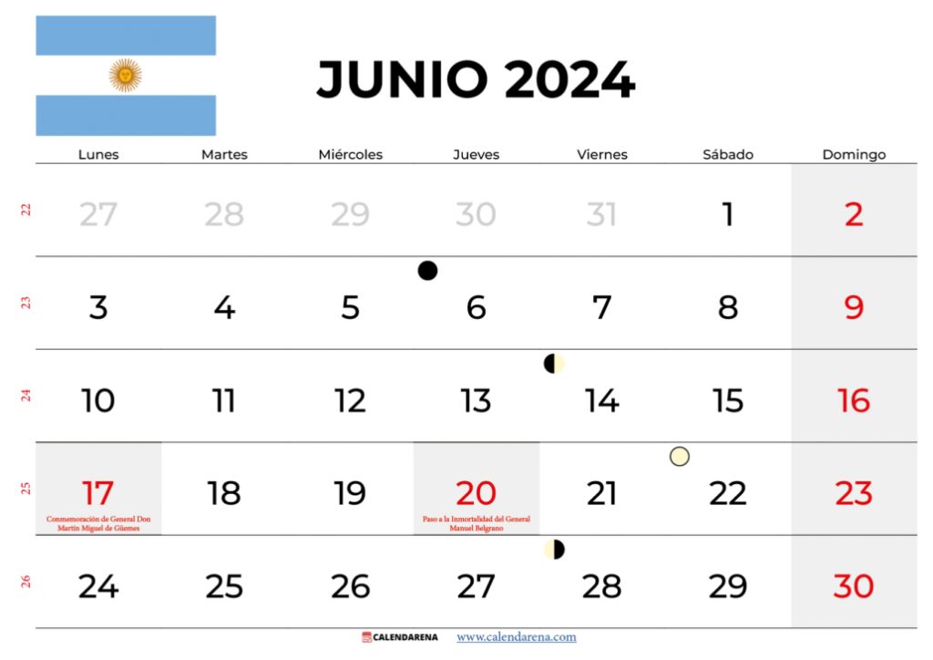 Feriados y días no laborables de junio 2024 El Diario Paraná